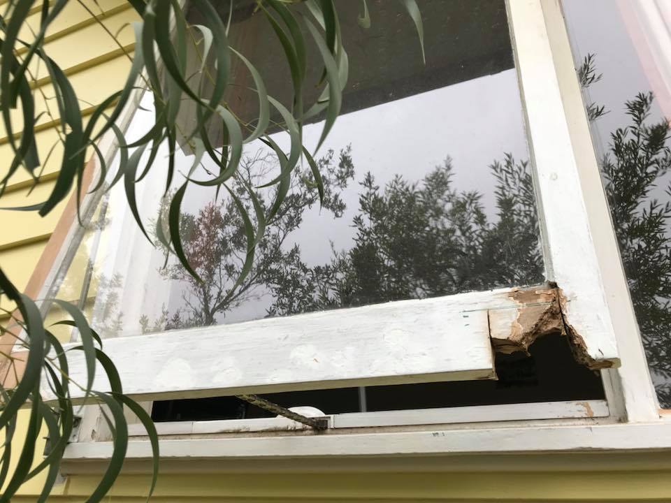 Before window repair