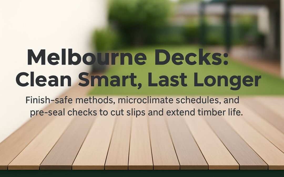 Deck Cleaning Melbourne: Safe Methods, Local Microclimates, and a Practical Upkeep Rhythm