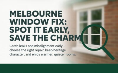 Window Frame Repair Melbourne: How To Spot Problems Early, Choose The Right Fix, And Keep Character And Comfort