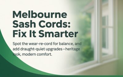 Sash Cord Replacement Melbourne: Practical Signals, Smarter Fixes, and Comfort Gains for Period Windows