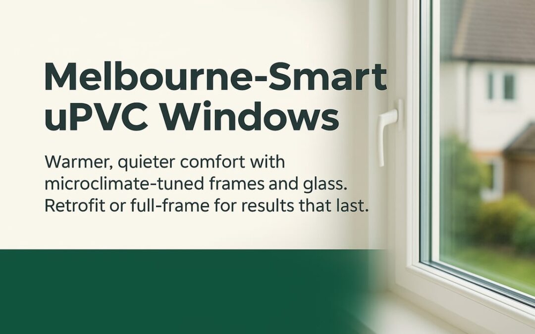 uPVC Window Installation Melbourne: Local Microclimate Choices, Retrofit Options, and Comfort Gains That Last