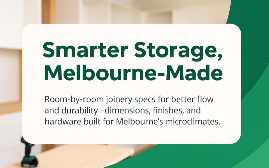 Custom Joinery Melbourne: A Room-by-Room Playbook For Smarter Storage, Better Flow, And Materials That Last