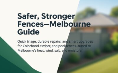 Fence Repairs Melbourne: A Practical Homeowner Playbook For Safer Boundaries, Longer Life, And Smarter Upgrades