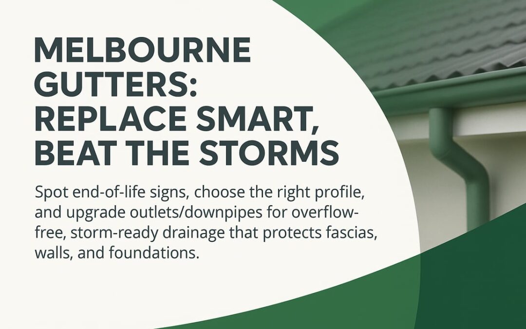 Gutter Replacement Melbourne: A Homeowner Guide to Spotting End-of-Life Gutters, Smarter Upgrades, and Storm-Ready Drainage
