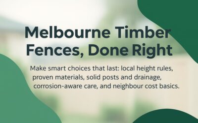 Timber Fencing Melbourne: Practical Choices, Local Rules, and Longevity Tips Homeowners Actually Use
