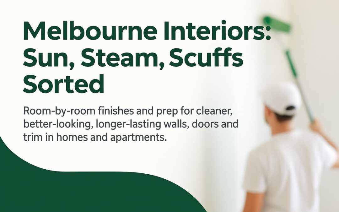 Interior Painting Melbourne: A Room-by-Room Finish Guide That Stays Cleaner, Looks Better, and Lasts Longer