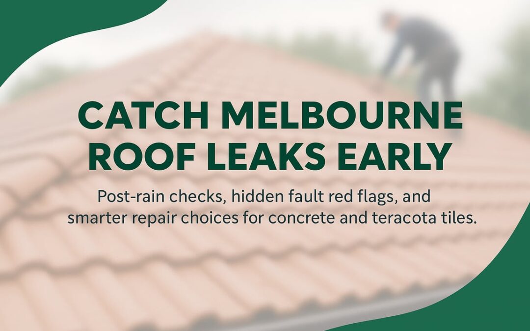 Roof Tile Replacement in Melbourne: A Practical Homeowner Guide to Spot Damage Early, Prevent Leaks, and Make Smart Repair Decisions