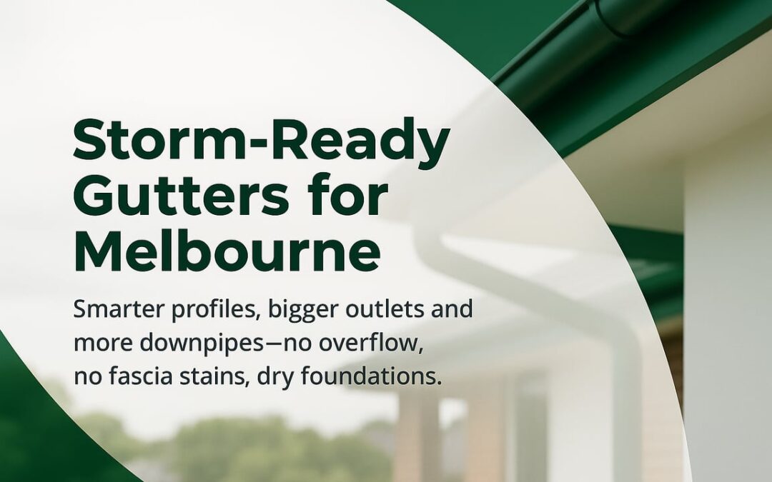 Gutter Installation Melbourne: Smarter Profiles, Storm-Ready Drainage, and Local Choices That Actually Prevent Overflow
