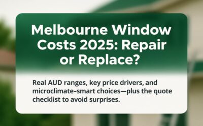 Window Replacement Cost Melbourne: A Practical 2025 Guide To Price Drivers, Smart Trade-Offs, and When Repair Still Wins