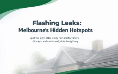 Roof Flashings Explained: Leak Hotspots in Melbourne Homes