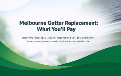 Gutter Replacement Costs In Melbourne: What Drives The Price
