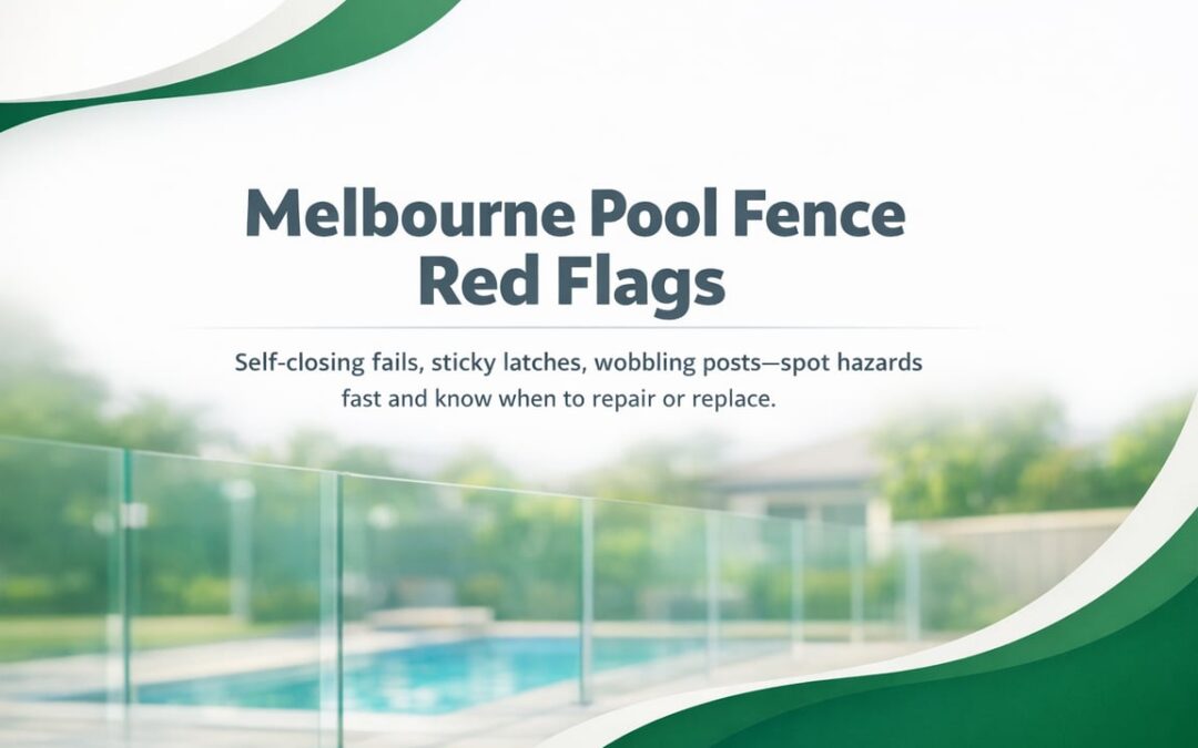 Pool Fence Repair Red Flags Melbourne Owners Should Not Ignore