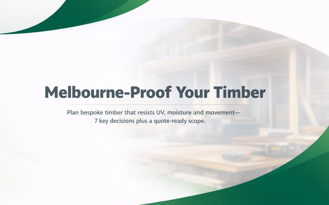 Bespoke Woodworking: A Melbourne Homeowner Planning Guide