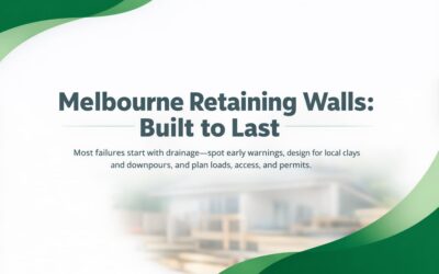 Retaining Walls in Melbourne: Drainage, Design, and Longevity