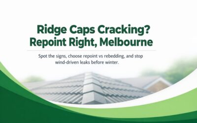 Ridge Caps Failing? A Melbourne Roof Repointing Guide