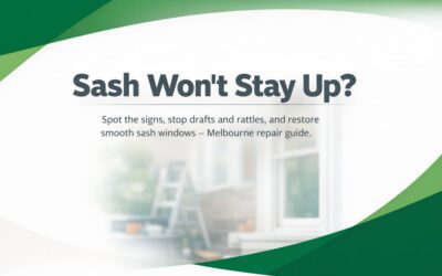 Sash Cord Failures: Restore Smooth Sash Windows in Melbourne