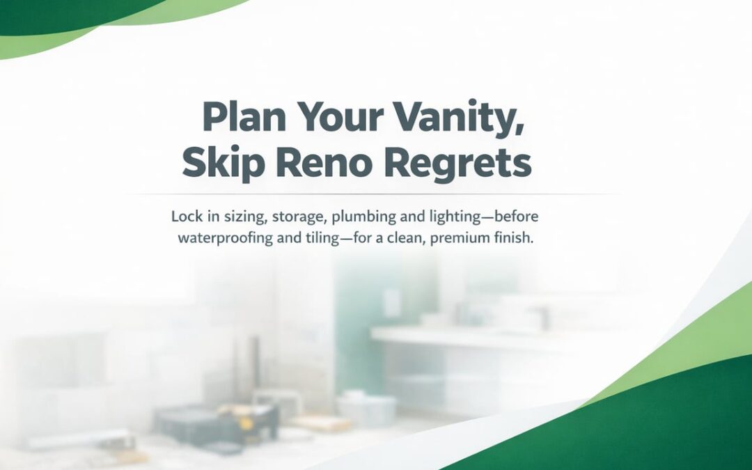 Vanity Planning That Prevents Bathroom Renovation Regrets