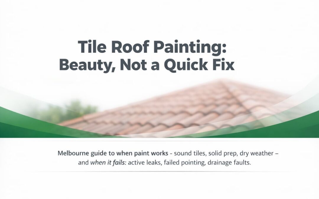 Tile Roof Painting: When It Works, When It Fails