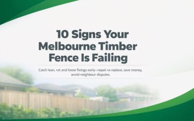 Timber Fence Damage Signs Melbourne Owners Miss
