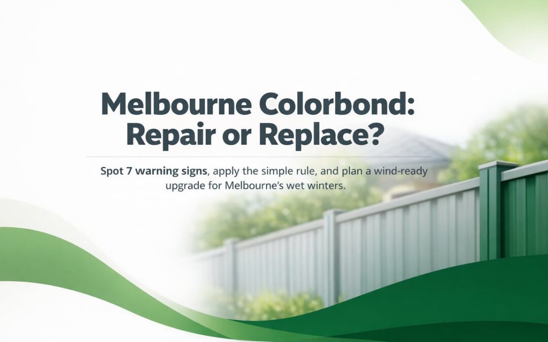 When to Replace a Colorbond Fence in Melbourne