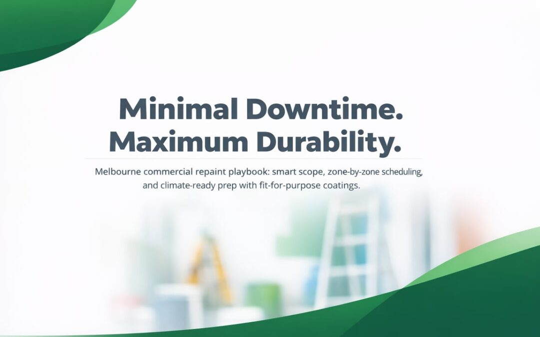 Planning a Low-Disruption Commercial Repaint in Melbourne