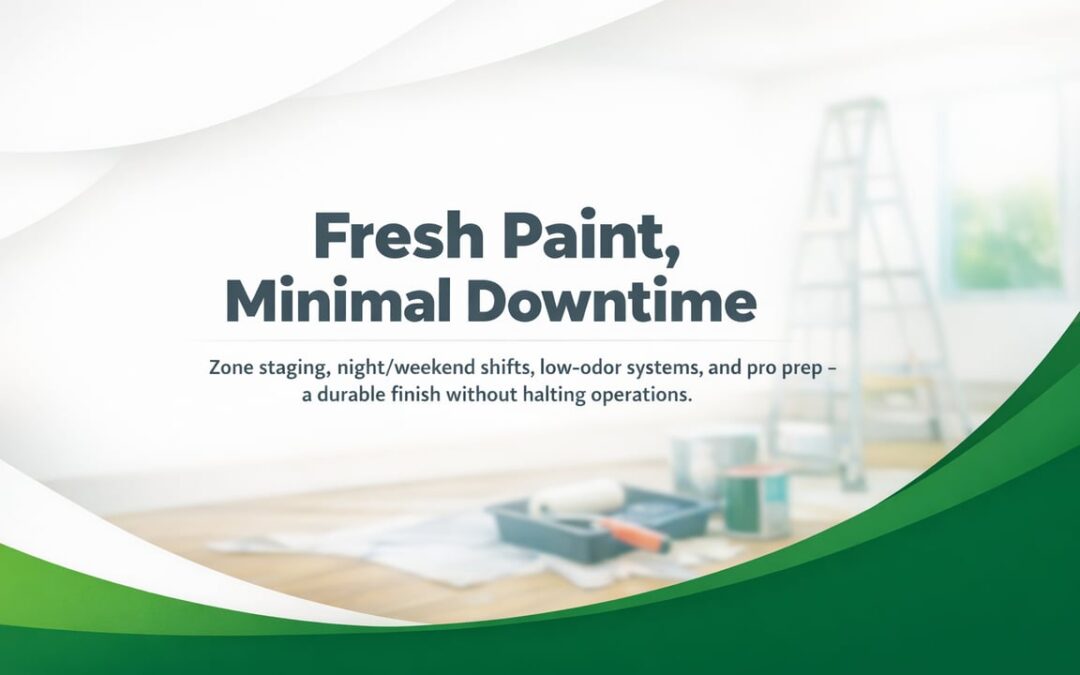 Planning a Commercial Repaint With Minimal Disruption