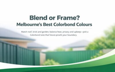 Choosing Colorbond Fence Colours That Suit Melbourne Homes