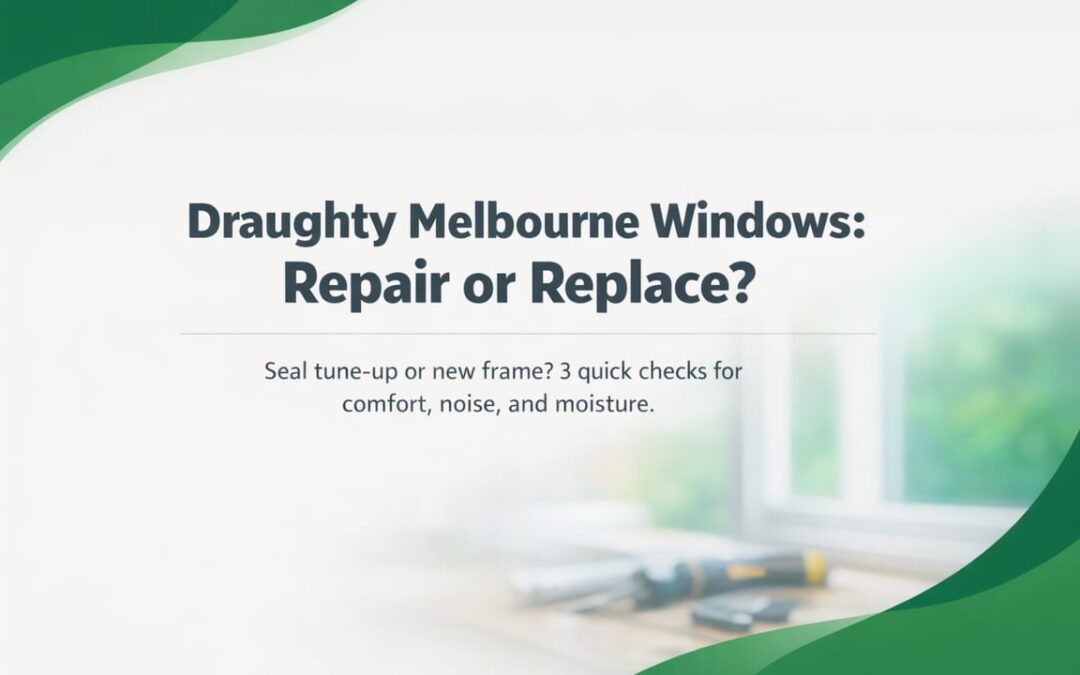 Draughty Windows in Melbourne: Repair or Replace for Comfort