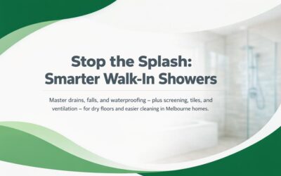 Walk-In Showers: Drainage, Waterproofing, and Layout Choices