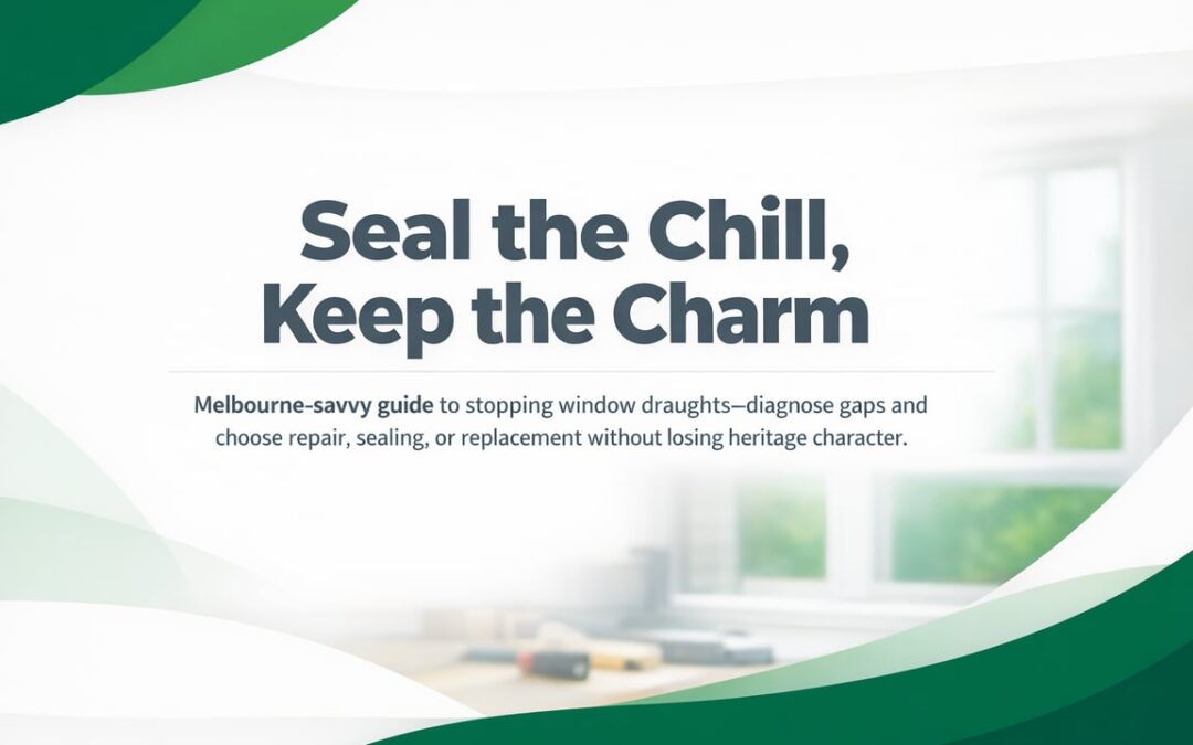 Stop Window Draughts Without Losing Your Home's Character