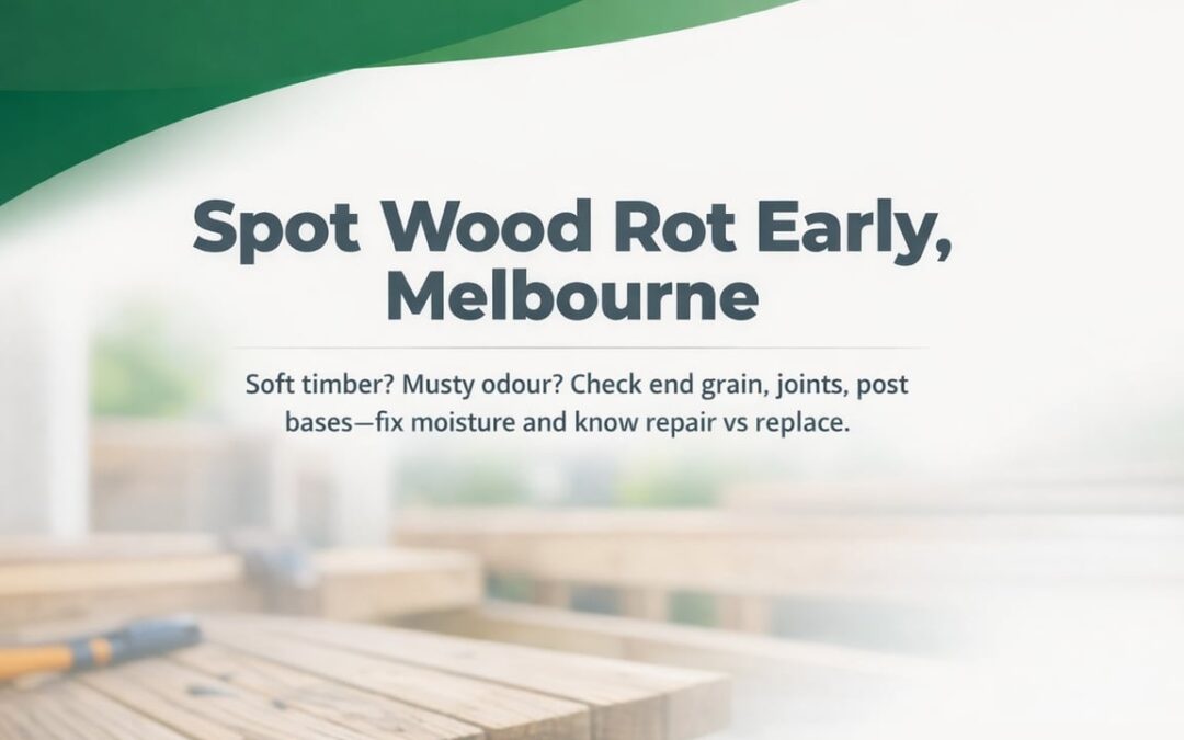 Wood Rot Warning Signs Melbourne Homeowners Should Know