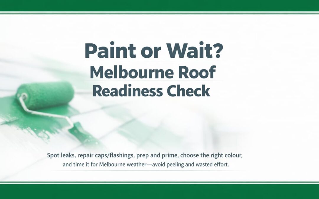 Roof Painting Readiness Checklist for Melbourne Properties