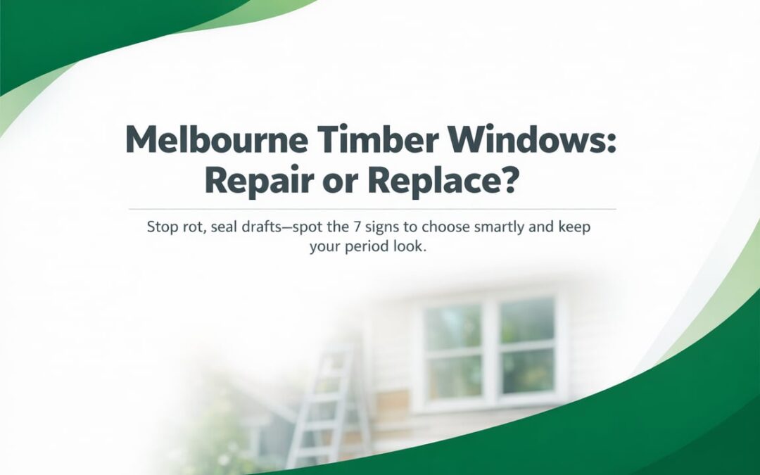Repair or Replace Timber Windows in Melbourne: A Decision Guide