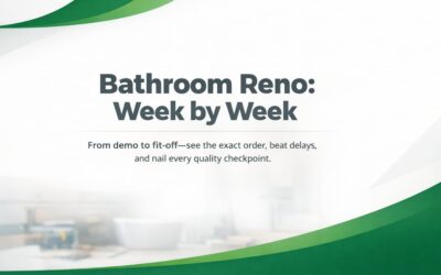 Bathroom Renovation Timeline: What Happens Each Week