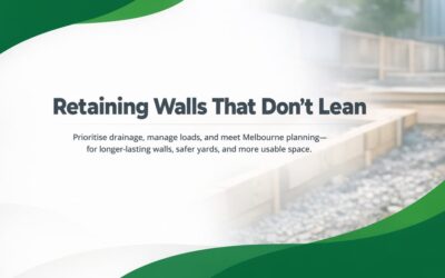 Retaining Walls That Last: Drainage, Loads, and Local Planning