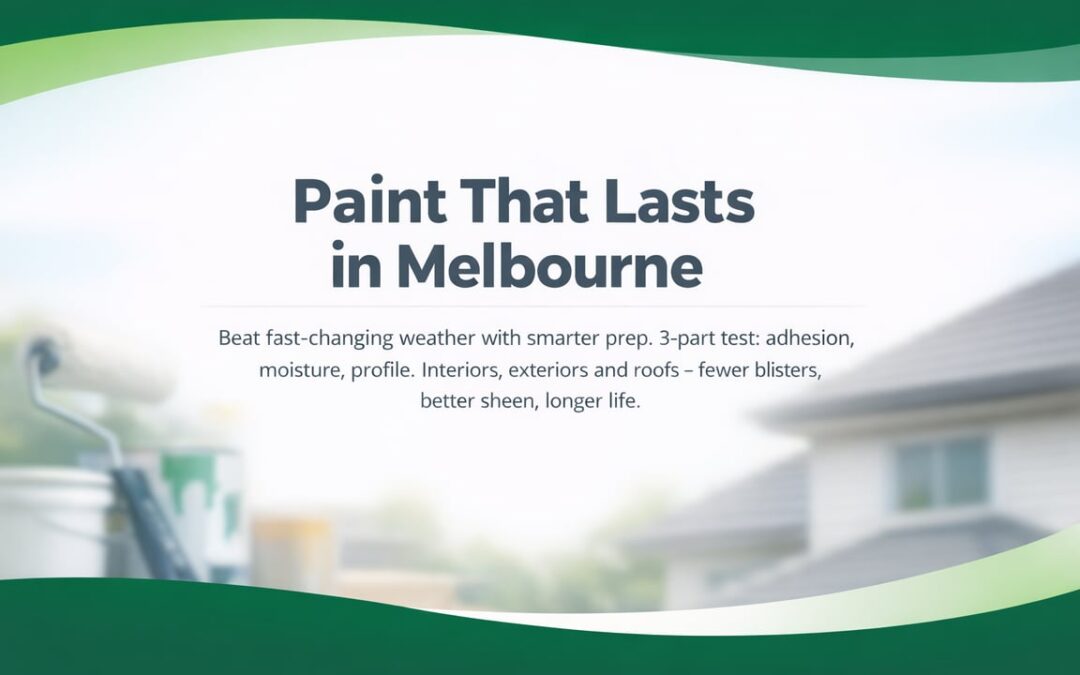 Surface Prep Secrets for Longer-Lasting Paint in Melbourne