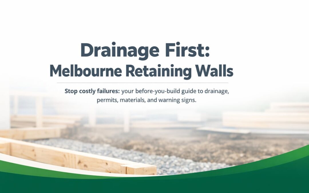 Retaining Walls in Melbourne: Drainage, Permits, and Longevity