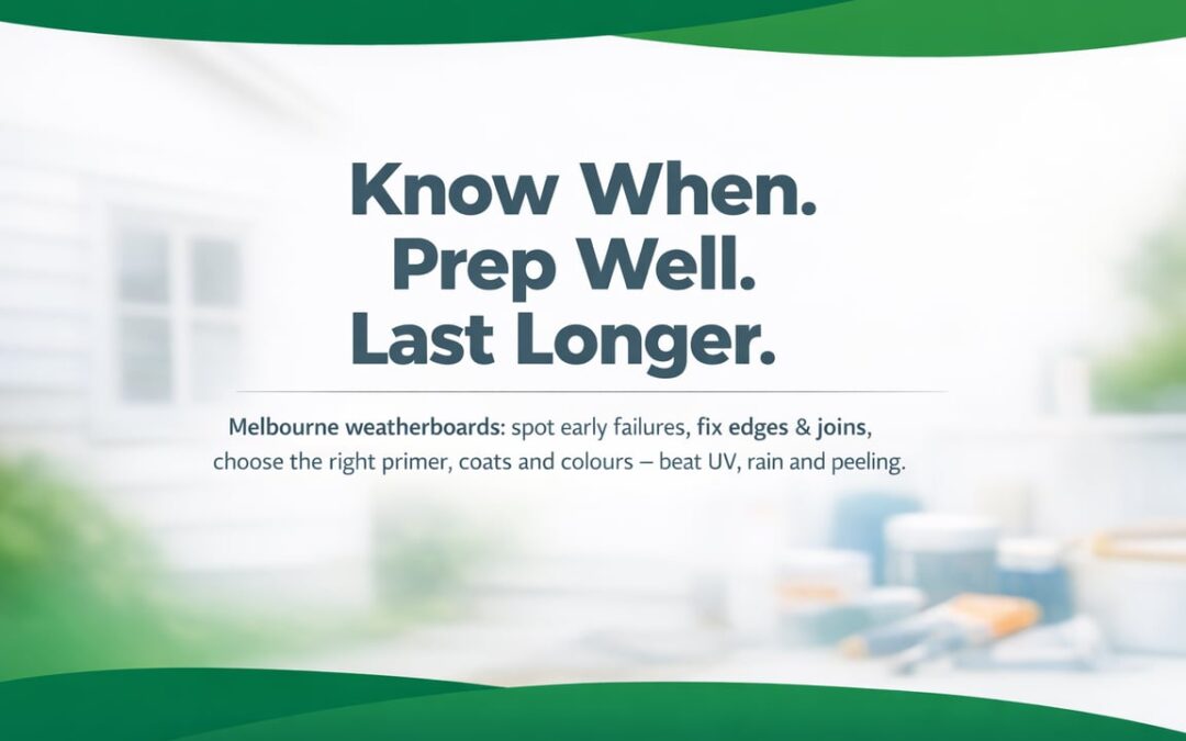 Weatherboard Repaints: Timing, Prep, and Lasting Results