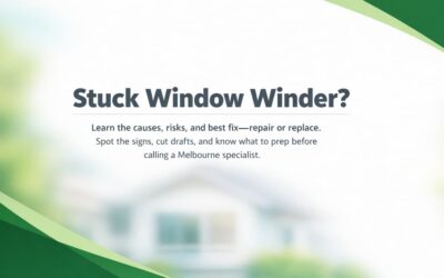 Stuck Window Winders: Causes, Risks, and Fix Choices