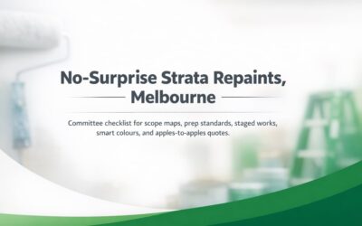 Strata Repaint Planning: A Melbourne Committee Checklist