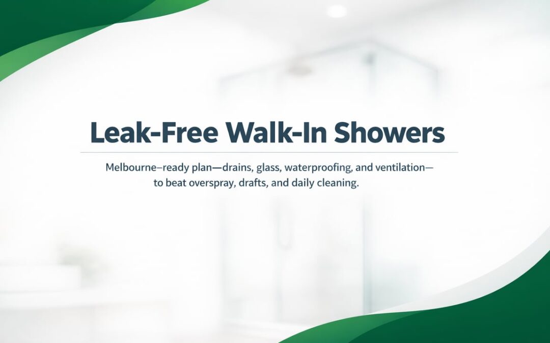 Walk-In Shower Planning: Drainage, Glass, and Layout