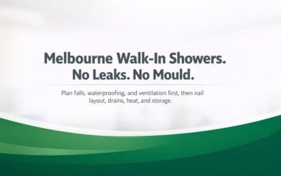 Walk-In Shower Renovation Planning for Melbourne Homes