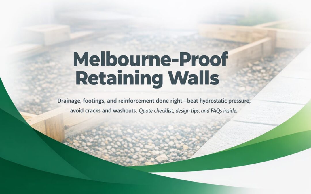 Retaining Walls That Last in Melbourne Weather