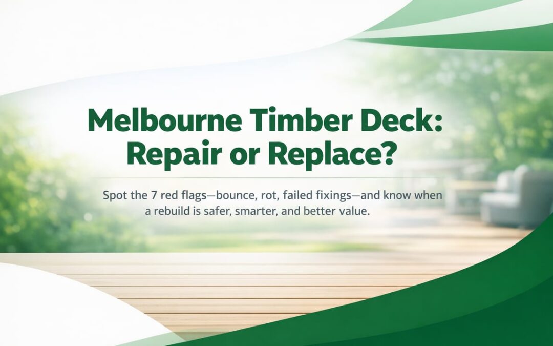 When to Replace a Timber Deck in Melbourne